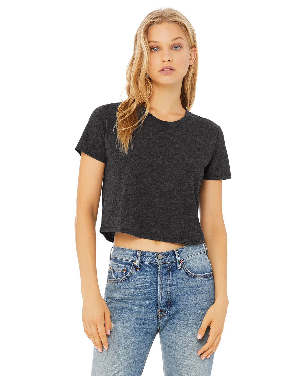 Ladies' Flowy Cropped T-Shirt
