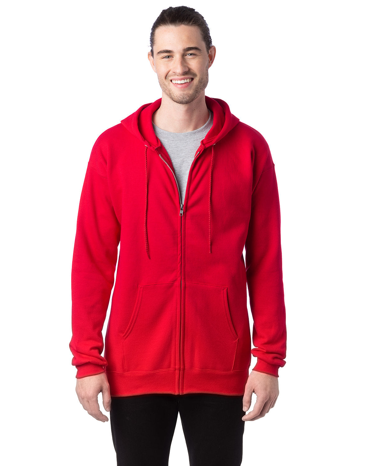 Adult Ultimate Cotton® Full-Zip Hooded Sweatshirt
