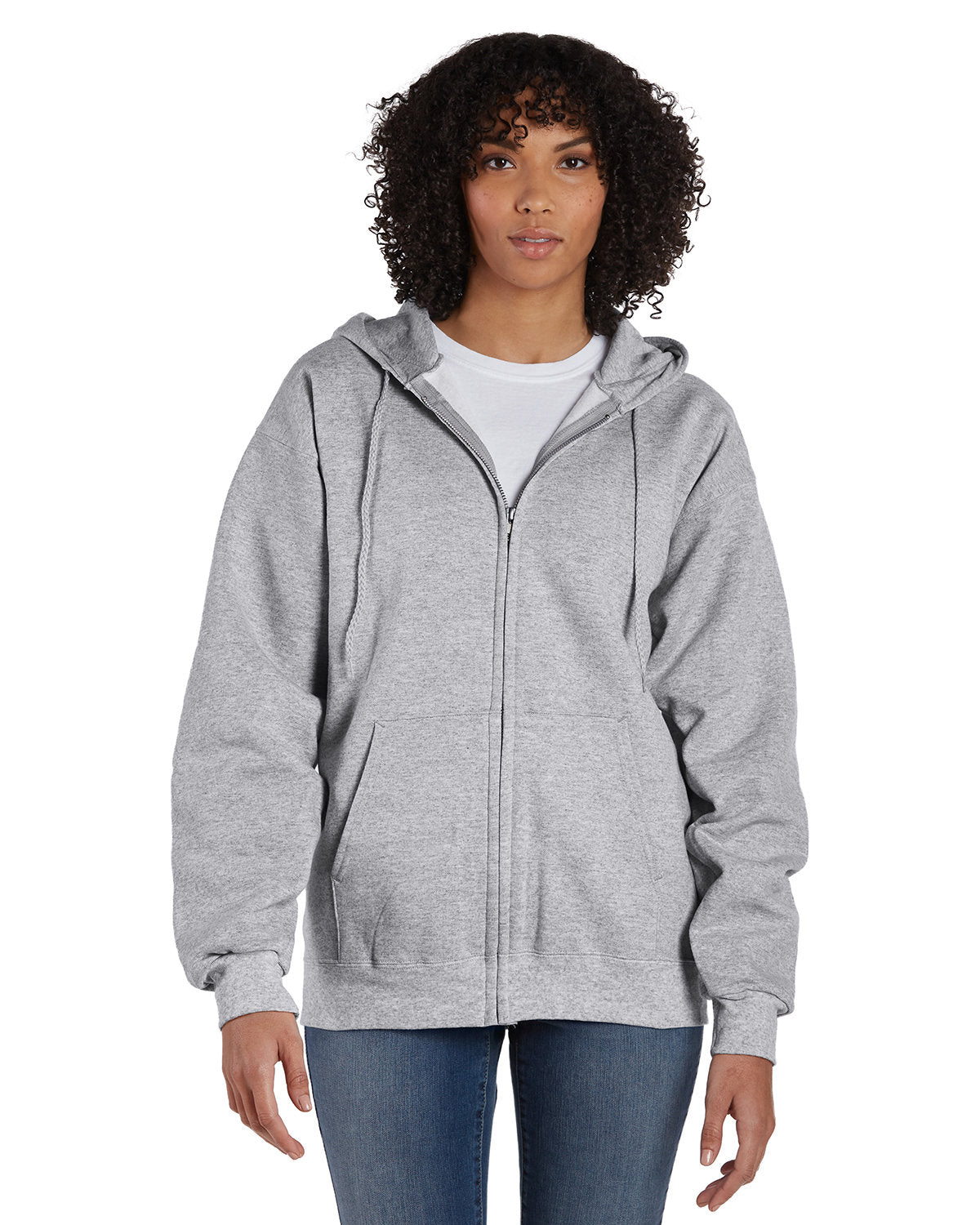 Adult Ultimate Cotton® Full-Zip Hooded Sweatshirt