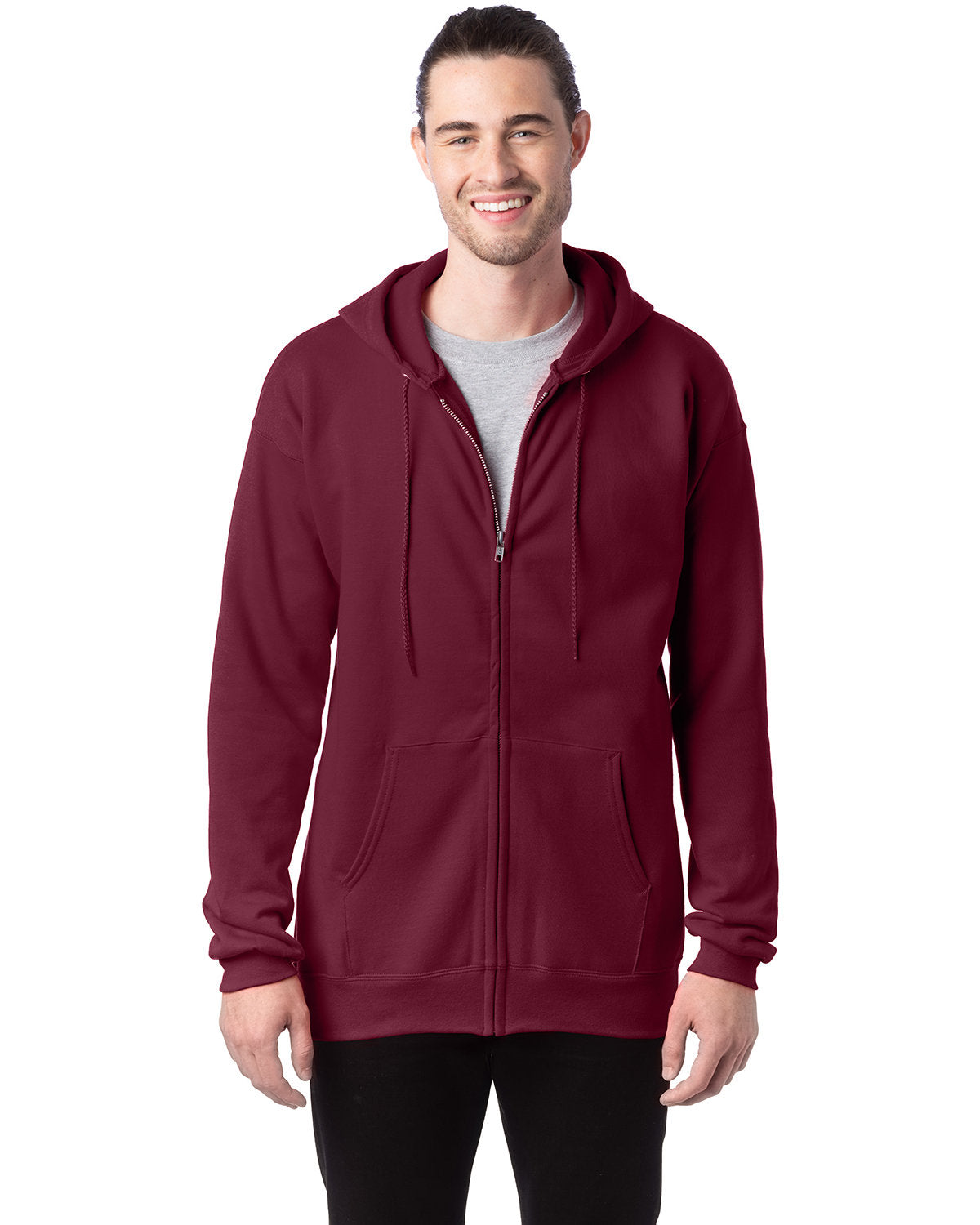 Adult Ultimate Cotton® Full-Zip Hooded Sweatshirt