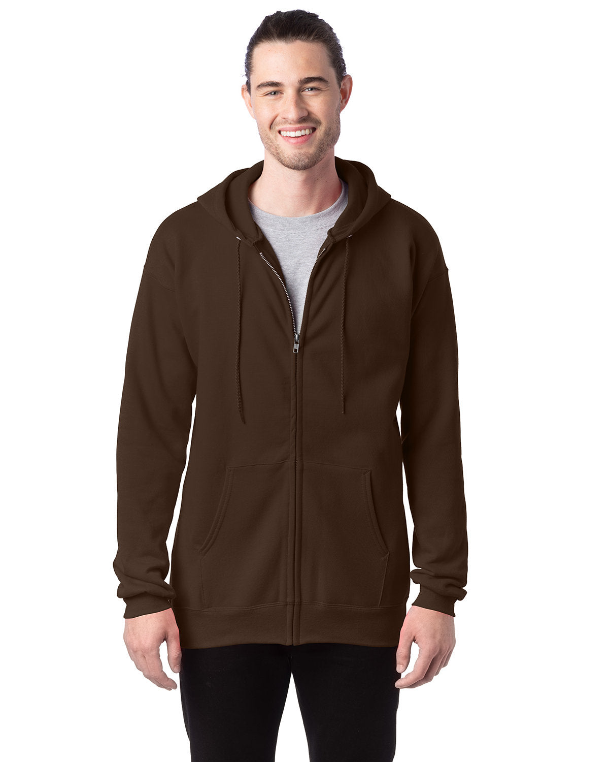Adult Ultimate Cotton® Full-Zip Hooded Sweatshirt
