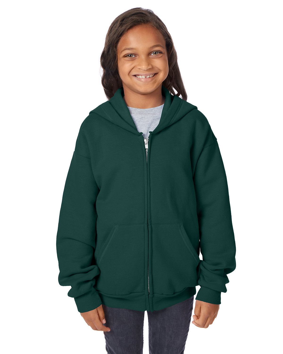 Youth EcoSmart® Full-Zip Hooded Sweatshirt
