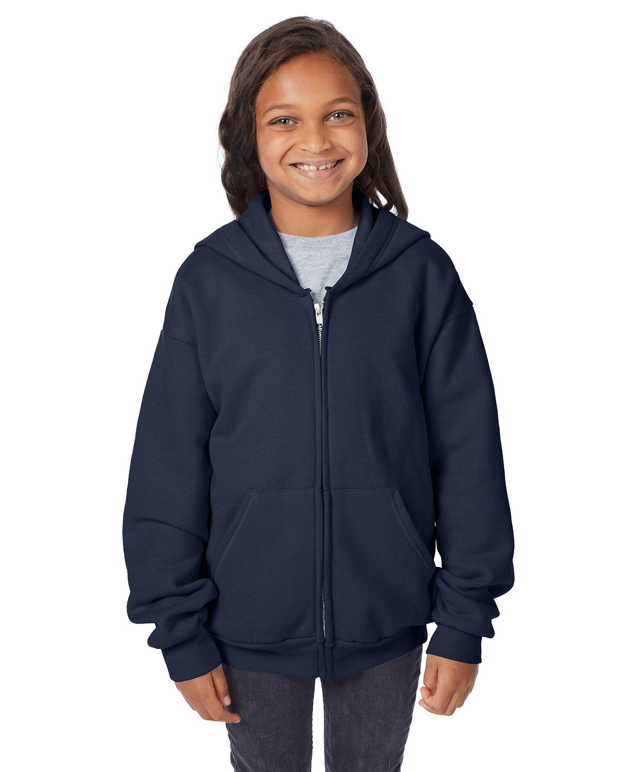 Youth EcoSmart® Full-Zip Hooded Sweatshirt