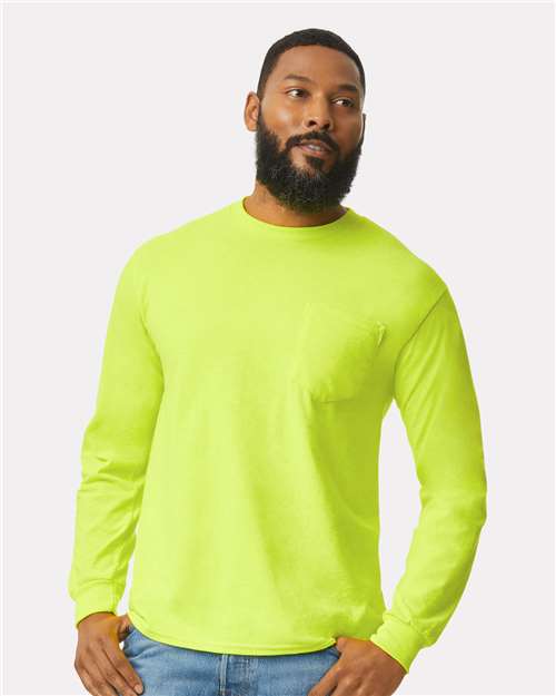 117 Ultra Cotton® Long Sleeve Pocket T-Shirt
