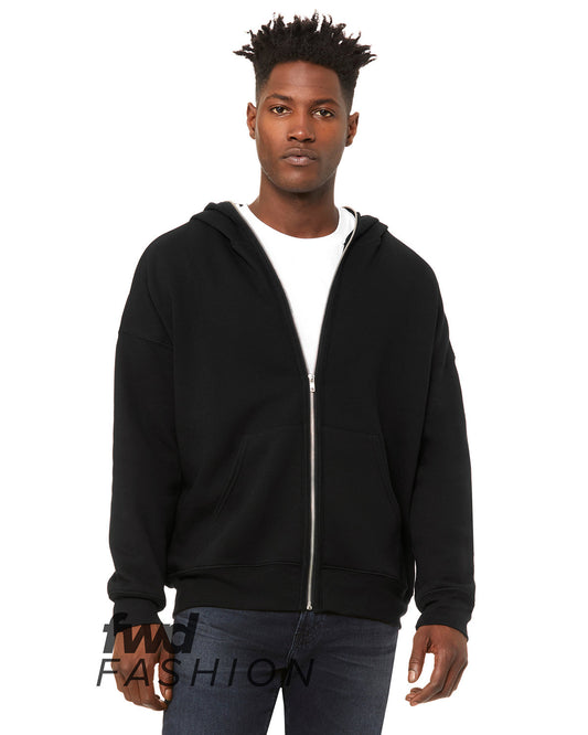 FWD Fashion Unisex Full-Zip Fleece with Zippered Hood