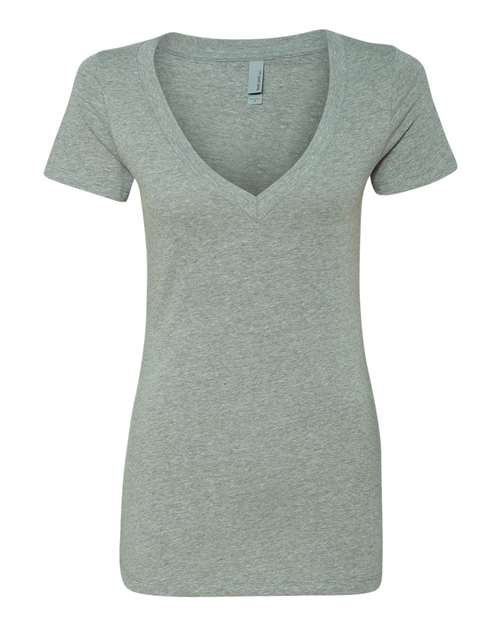 3238 Women’s CVC Deep V-Neck T-Shirt