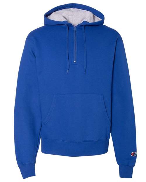 4642 Cotton Max Hooded Quarter-Zip Sweatshirt