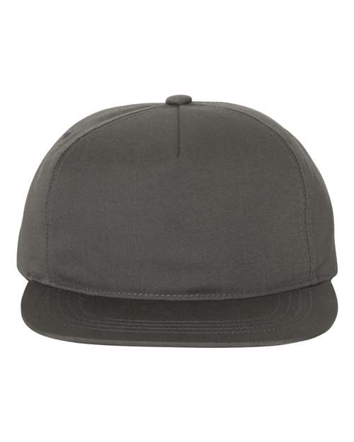 5766 Lightly-Structured Five-Panel Snapback Cap