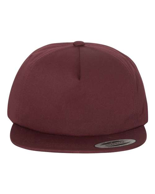 5766 Lightly-Structured Five-Panel Snapback Cap