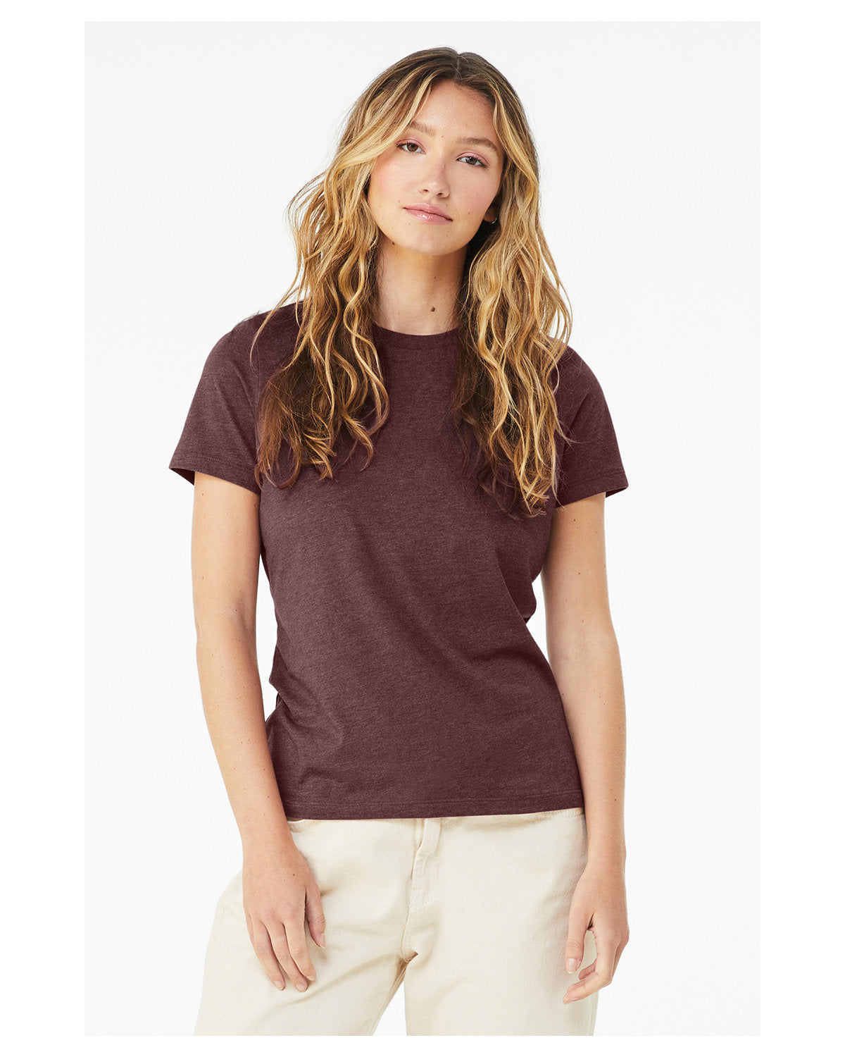 Ladies' Relaxed Heather CVC Short-Sleeve T-Shirt