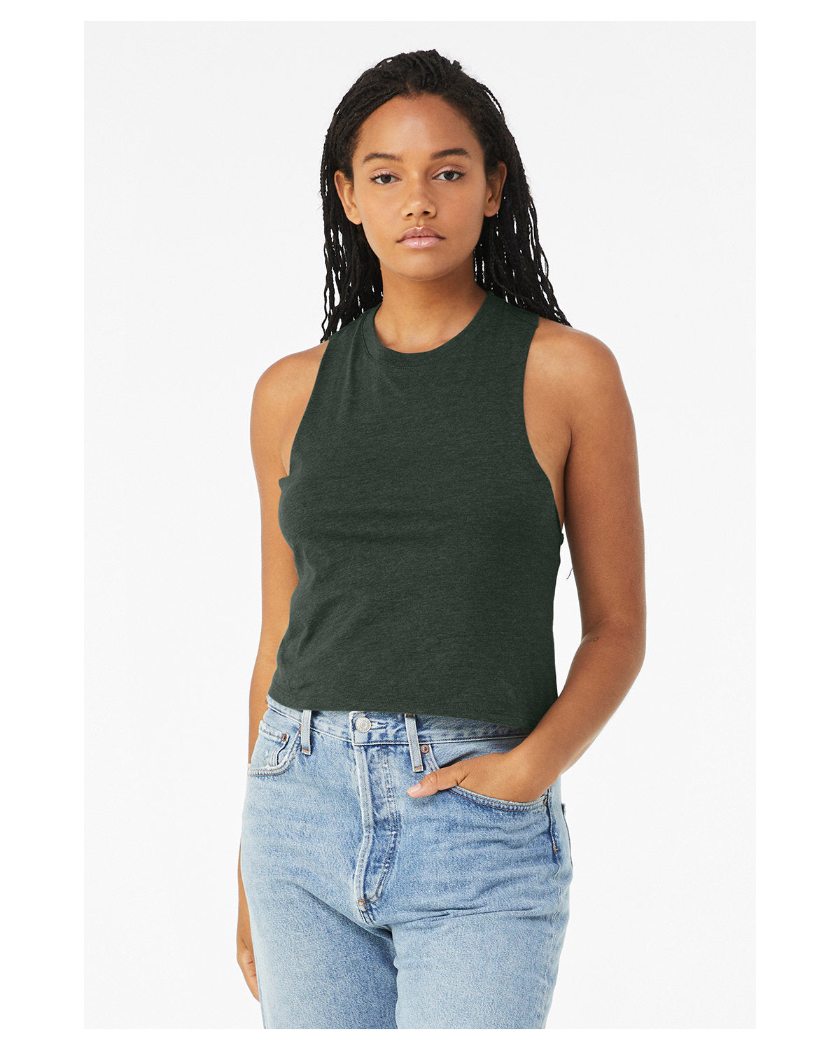 Ladies' Racerback Cropped Tank