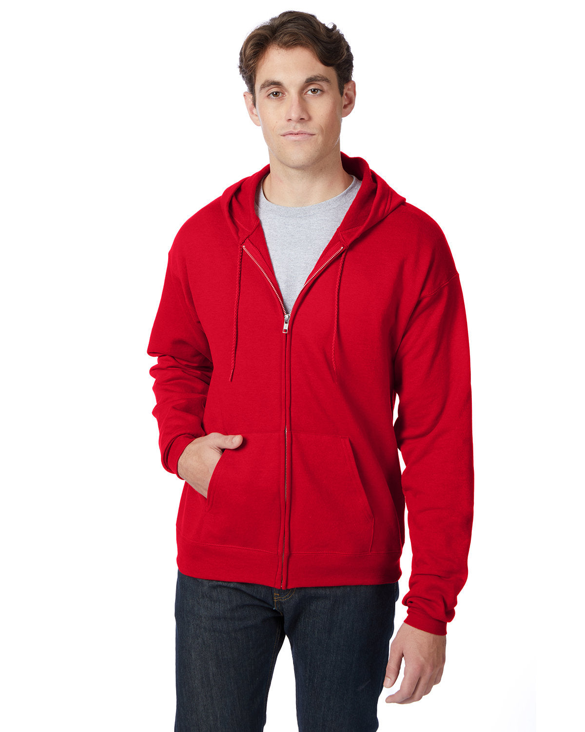 Adult EcoSmart® Full-Zip Hooded Sweatshirt