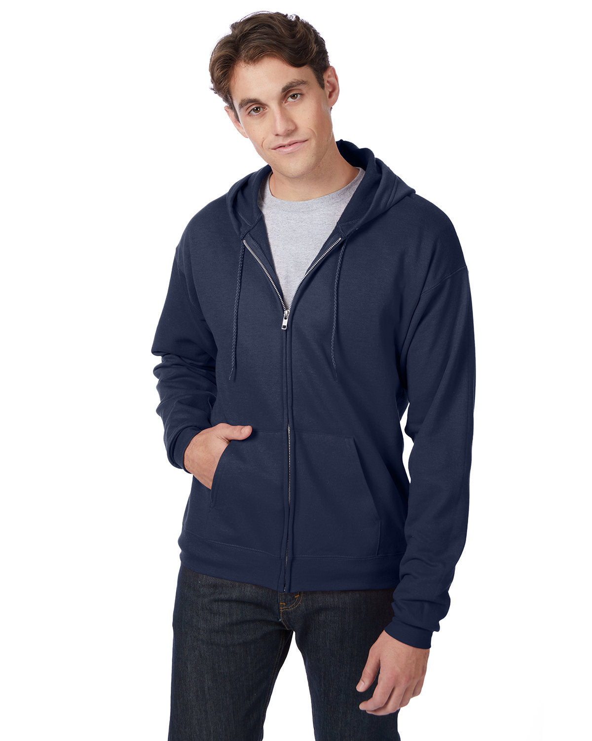 Adult EcoSmart® Full-Zip Hooded Sweatshirt