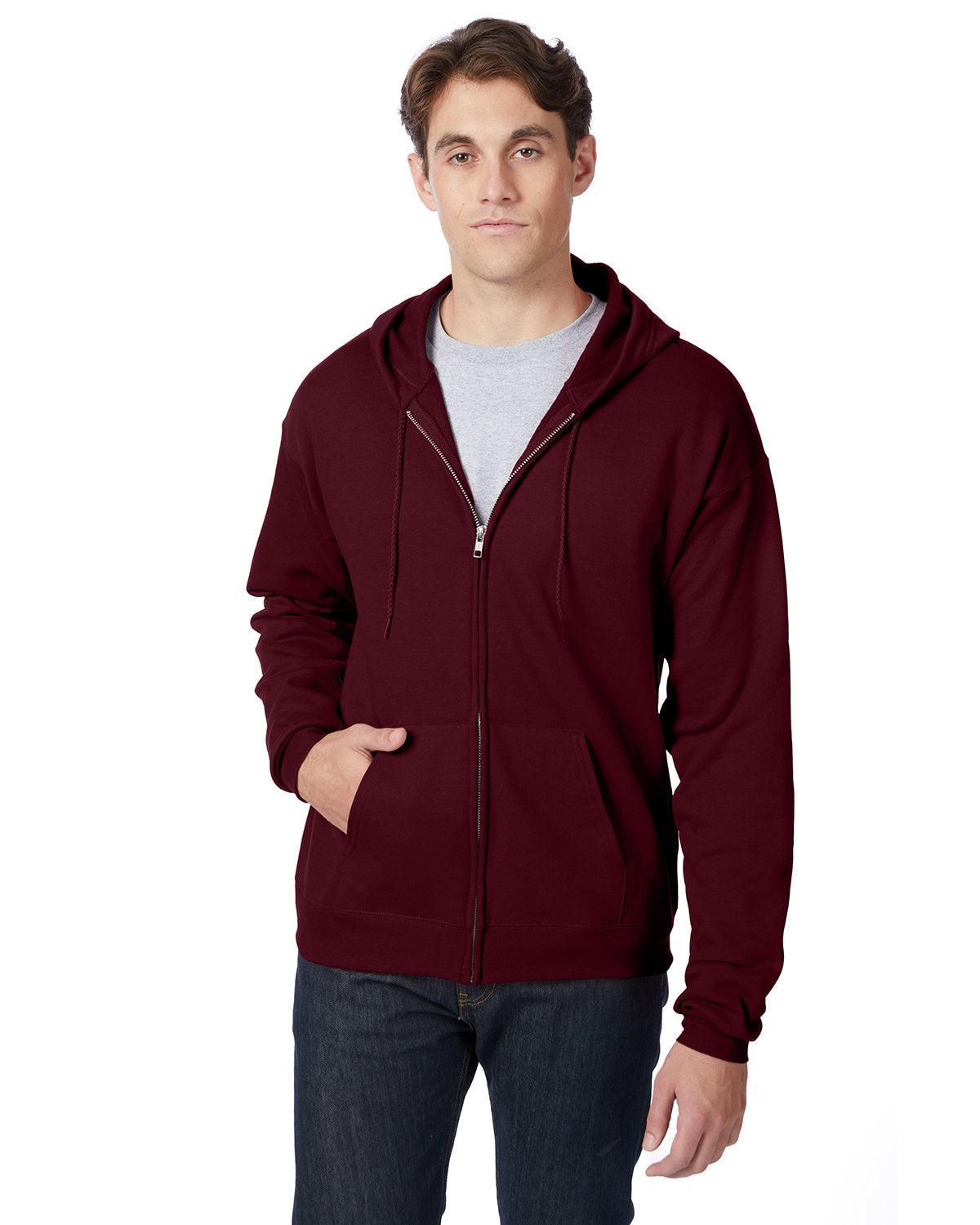 Adult EcoSmart® Full-Zip Hooded Sweatshirt